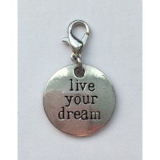 Klik-aan hanger "live your dream"